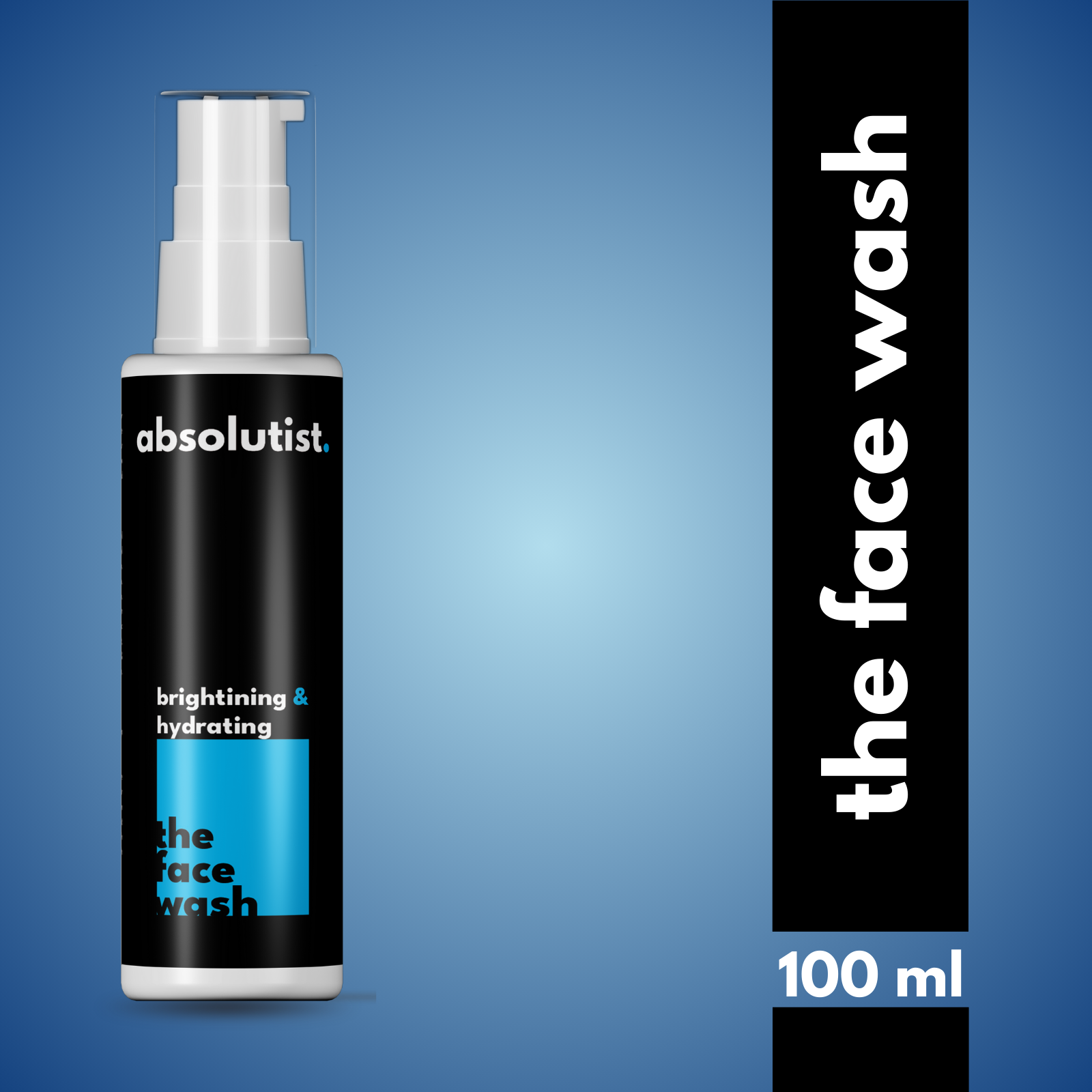 absolutist. Brightening Face Wash – With Glutathione, Vitamin C & Hyaluronic Acid – Skin Brightening, Hydrating & Anti-Pollution Daily Cleanser – For All Skin Types – 100ml