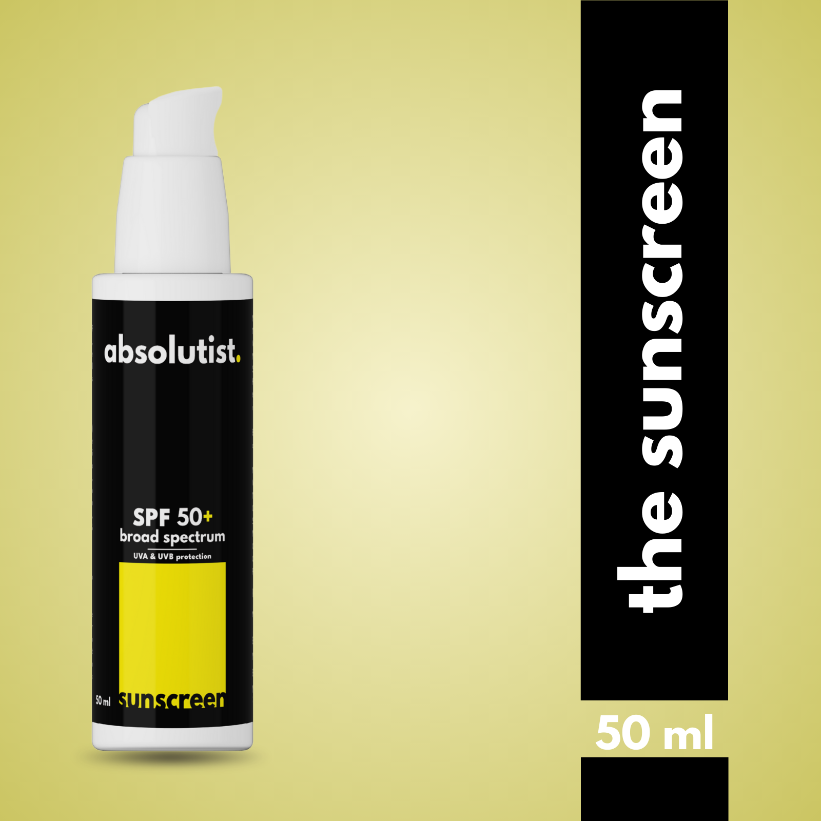 absolutist. SPF 50++ Broad Spectrum Sunscreen // Ultimate Sun Protection & Skin Defense