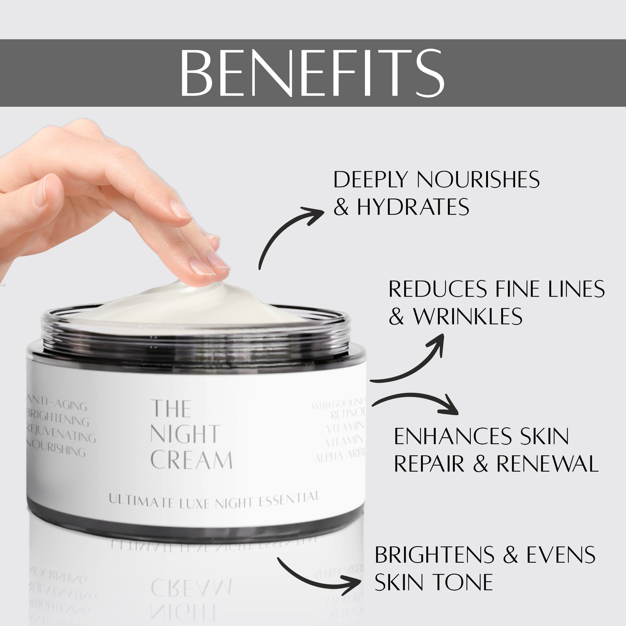 absolutist. Advanced Repair Night Cream – With Retinol, Alpha Arbutin, Vitamin E & Niacinamide – Anti-Aging, Brightening & Hydrating Night Moisturizer for Face – All Skin Types